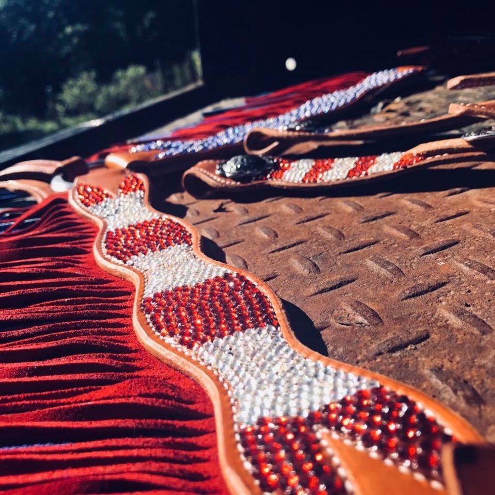Made to order American flag tack set - Picture 2 of 2